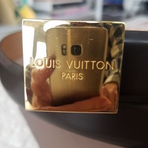Louis Vuitton Gold Buckle Belt